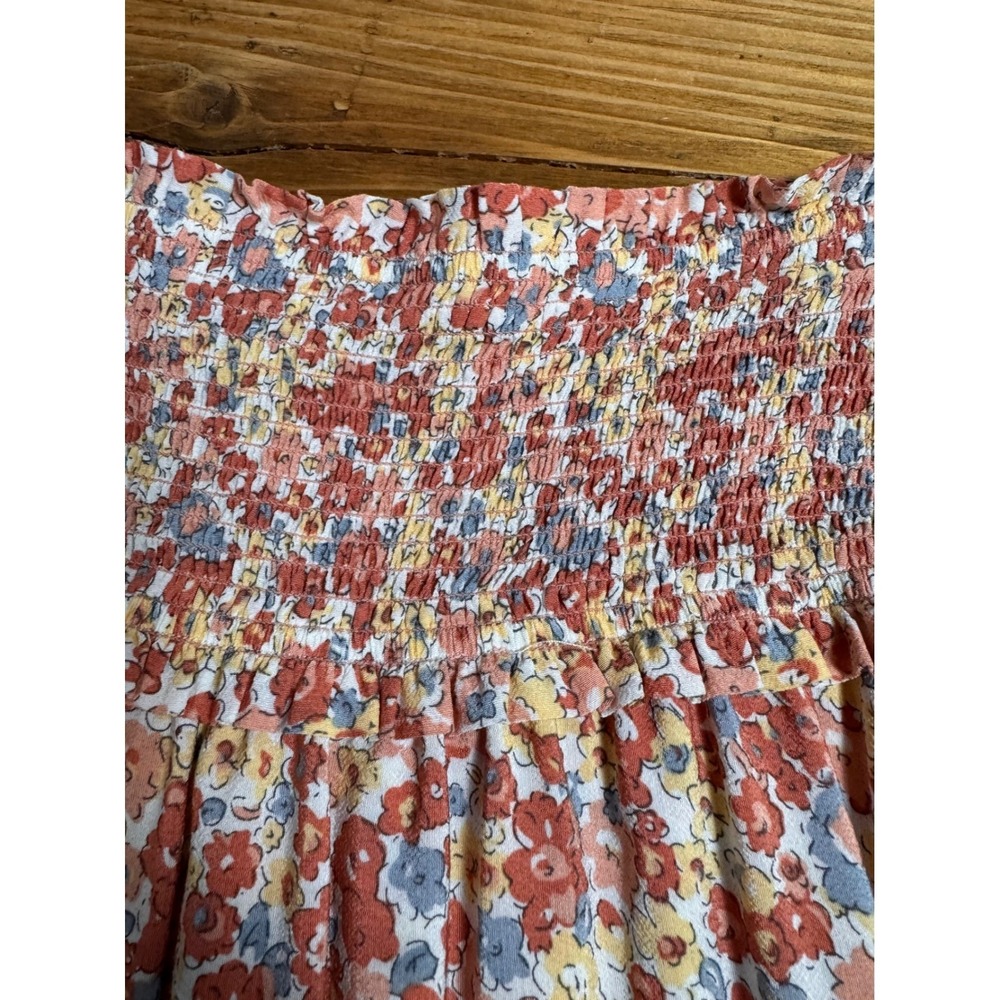 Rails Addison Skirt Womens Small Multi Wildflower Smocked Floral Tiered Mini - Picture 8 of 15